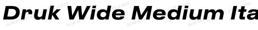 Druk Wide Medium Ita字体转换